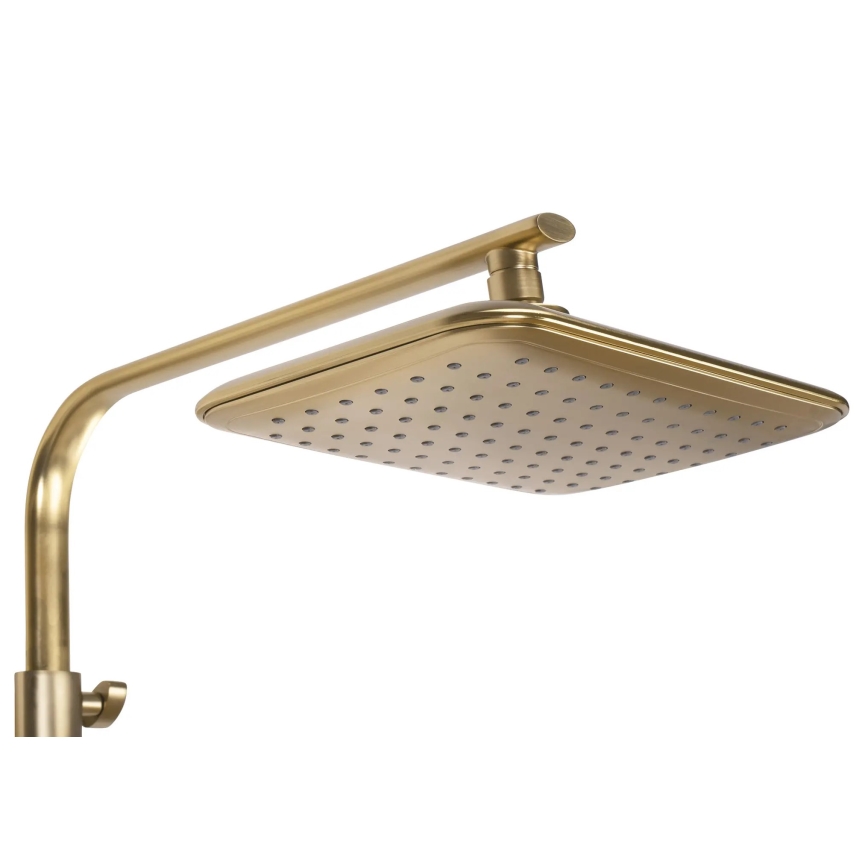 REA-P5004 - Комплект за душ с термостатен смесител TOM четкано злато
