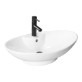 REA-U0160 - Мивка за плот ROSA 38,5x58,5 см керамика/бял гланц