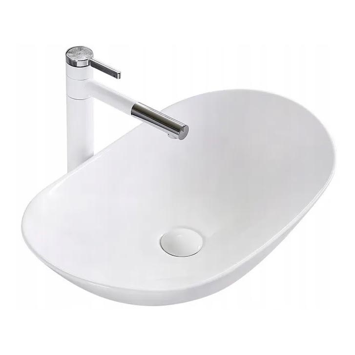 REA-U0441 - Умивалник за плот ROYAL 35,5x61,5 cm керамика/гланцово бяло