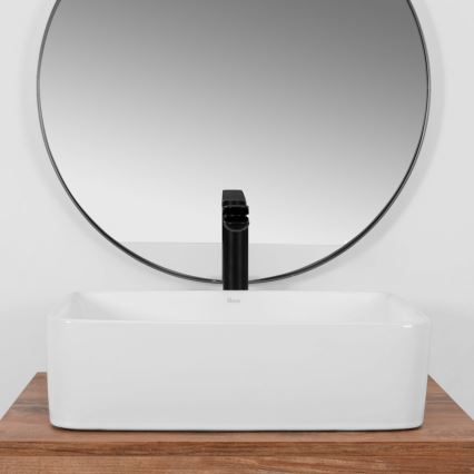 REA-U0669 - Мивка за плот ANITA 37,5x48,5 cm керамика/гланцово бяло