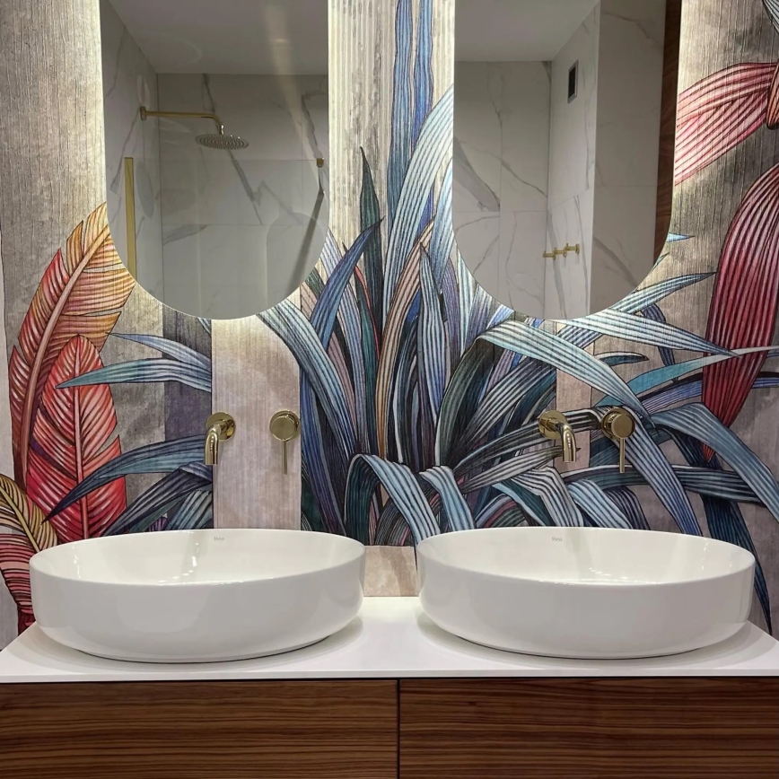 REA-U1223 - Мивка за плот QUEEN 41,5x55 cm керамика/бял гланц