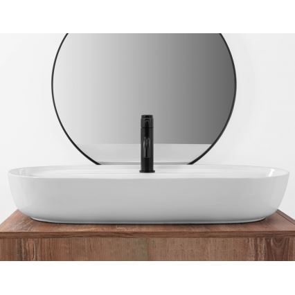 REA-U2541 - Мивка за плот AURA 41x81 cm керамика/бял гланц