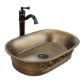REA-U3305 - Мивка за плот WILMA RUSTIC 38x55 cm керамична/медна