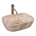 REA-U3323 - Мивка за плот BELINDA 33,5x46,5 cm керамика/имитация на камък