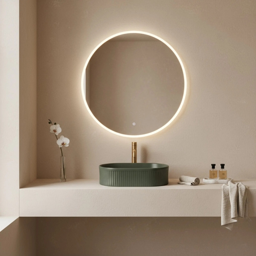 REA-U3611 - Умивалник за плот VANDA 31x49 см, керамика/тъмнозелен