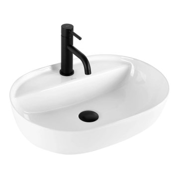REA-U4620 - Мивка за плот AURA 38,5x50,5 см керамика/гланцово бяло