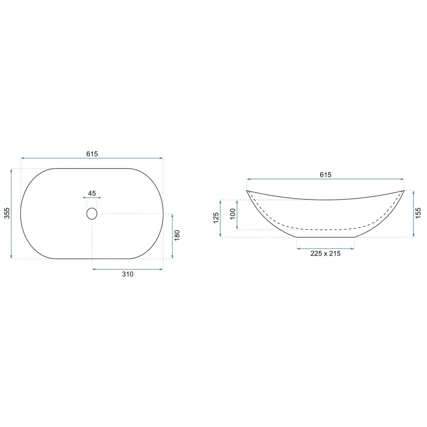 REA-U6372 - Мивка за плот ROYAL 35,5x61,5 см керамична/оливкова