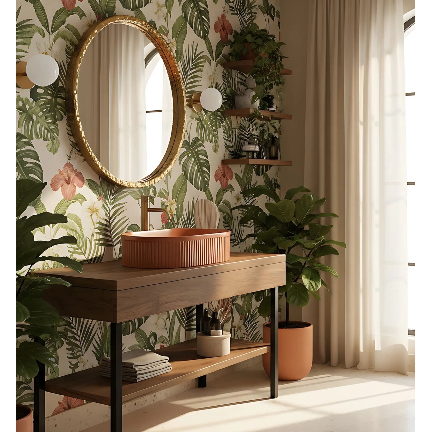 REA-U6377 - Мивка за плот VANDA 31x49 см керамика/оранжева