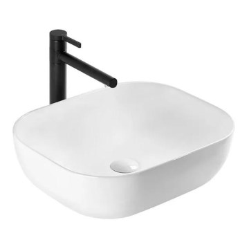 REA-U6521 - Умивалник за плот BELINDA SLIM 33x46,5 cm керамика/бял гланц