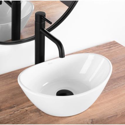 REA-U6803 - Умивалник за плот KATE 24,5x36,5 cm керамика/бял гланц