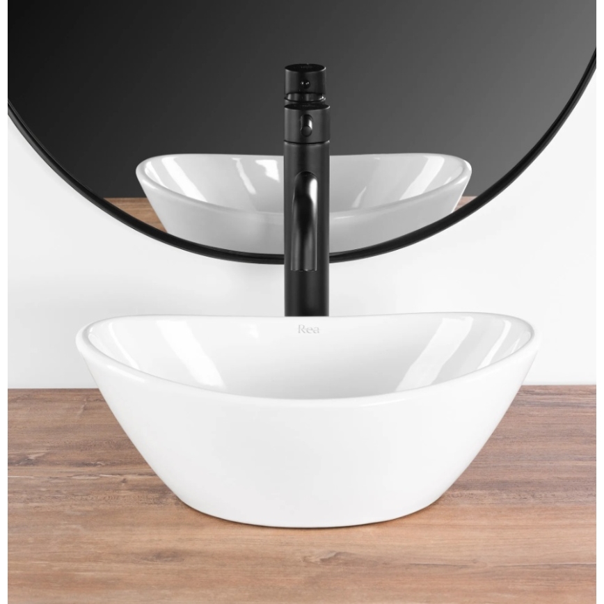 REA-U6803 - Умивалник за плот KATE 24,5x36,5 cm керамика/бял гланц