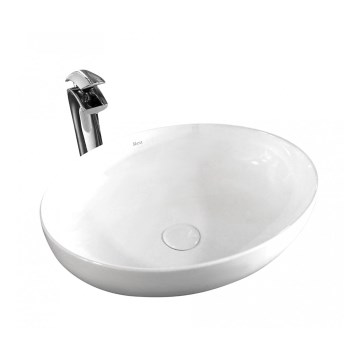 REA-U8198 - Мивка за плот CAROLA SLIM 39 x 51,5 см, керамика/бял гланц