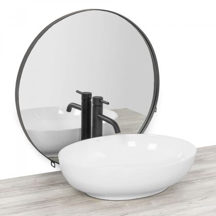 REA-U8198 - Мивка за плот CAROLA SLIM 39 x 51,5 см, керамика/бял гланц