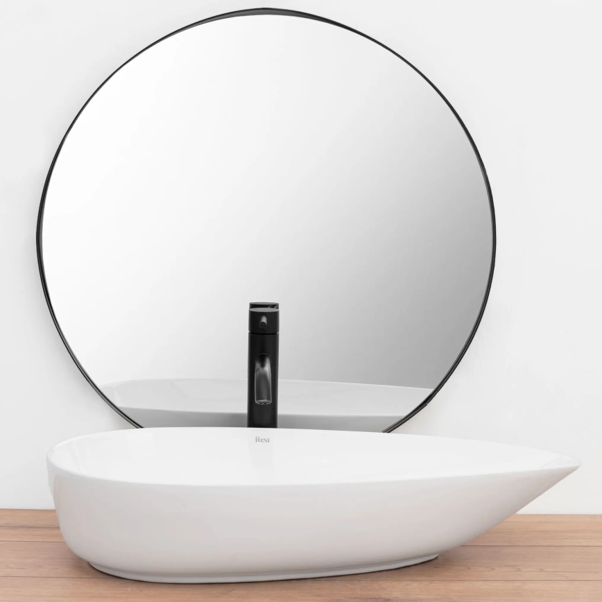 REA-U8537 - Мивка за плот GRETA 40x65,5 cm керамика/бял гланц