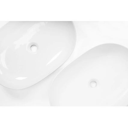 REA-U9653 - Мивка за плот CLEO 41x60,5 см керамична/матова бяла