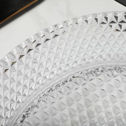 REA-U9670 - Мивка за плот CRISTAL Ø 35,5 см стъкло/прозрачно