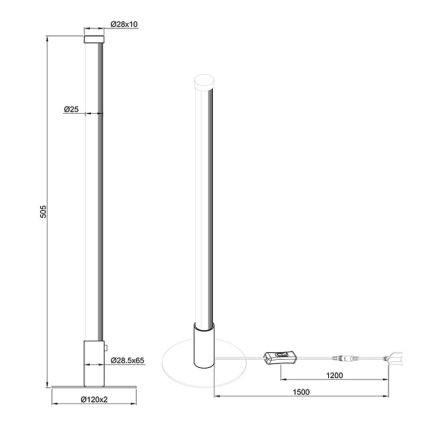 Reality - LED Димируема настолна лампа SMARAGD LED/6W/230V 3000-6000K Wi-Fi