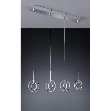 Reality - LED Висящ полилей PRATER 4xLED/4W/230V