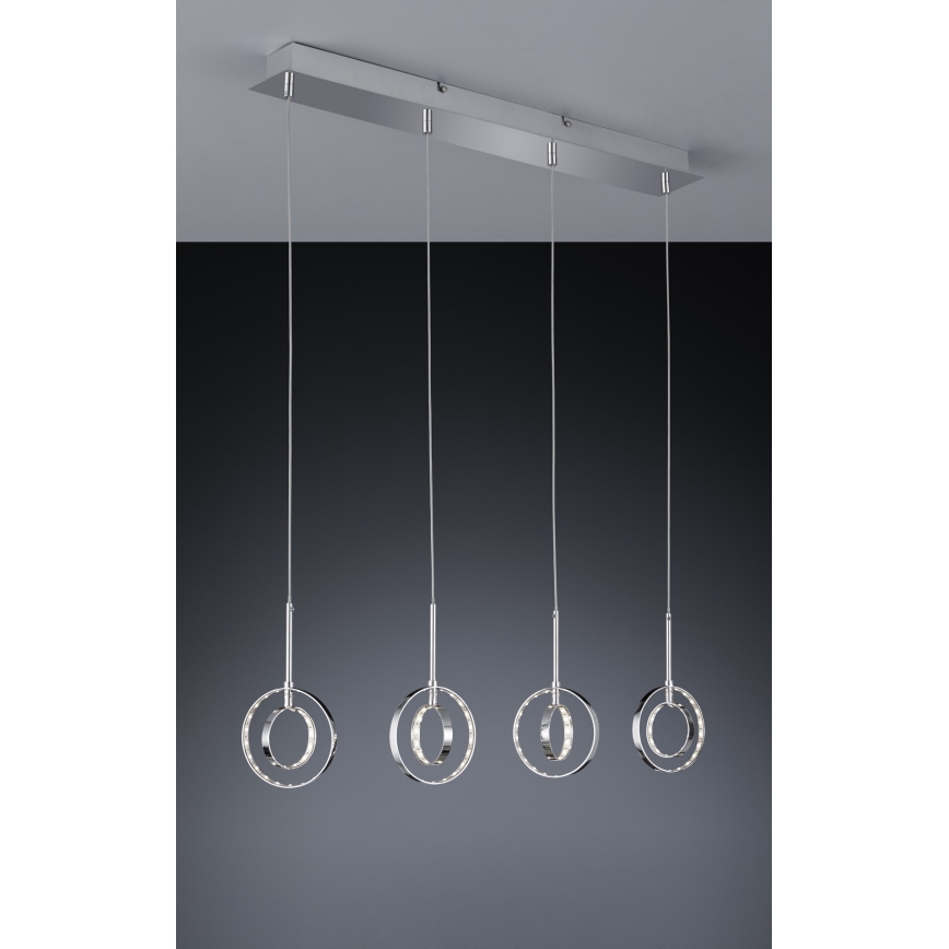 Reality - LED Висящ полилей PRATER 4xLED/4W/230V