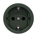 Reblig - Ретро безрамкова домашна розетка SCHUKO 230V/16A зелена