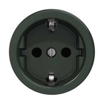 Reblig - Ретро безрамкова домашна розетка SCHUKO 230V/16A зелена