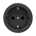 Reblig - Ретро безрамкова домашна SCHUKO розетка 230V/16A черна