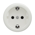 Reblig - Ретро домашен контакт без рамка SCHUKO 230V/16A, керамичен, бял