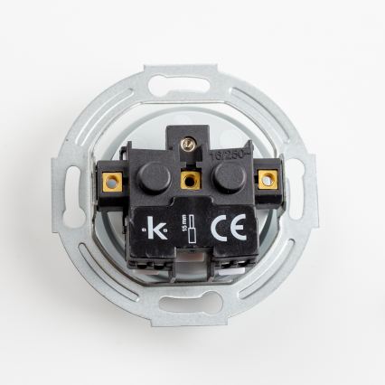 Reblig - Ретро стенна розетка без рамка 230V, сива