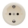 Reblig - ретро стенна розетка без рамка SCHUKO 230V/16A бежова