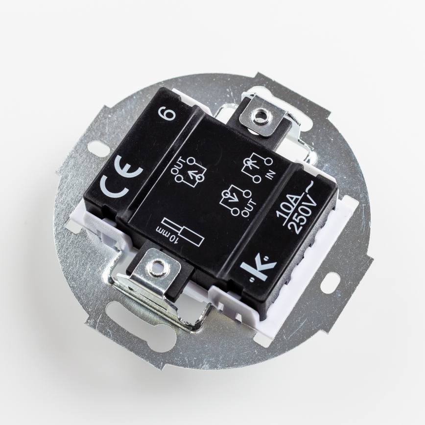 Reblig - Ретро стълбищен ключ с рамка № 6 антрацит