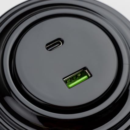 Reblig - Ретро USB контакт A+C с рамка, черен