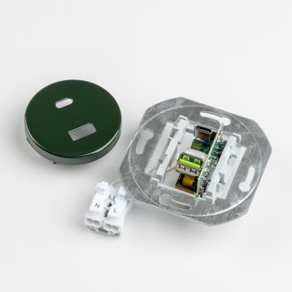 Reblig - Ретро USB контакт A+C с зелена рамка