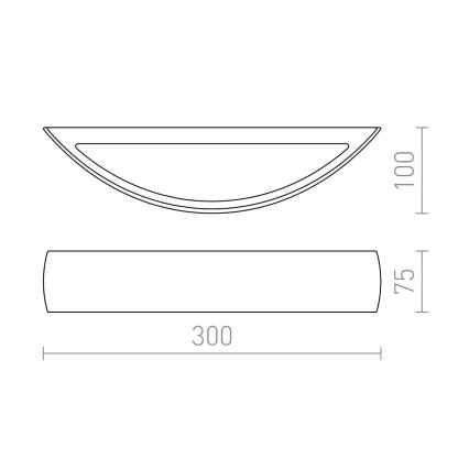 RED - Design Rendl - R10266 - Аплик CRESCENT R7s/80W/230V