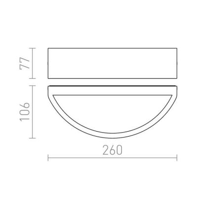 RED - Design Rendl -R10366 - Екстериорен аплик LESA 1xE27/26W/230V IP54