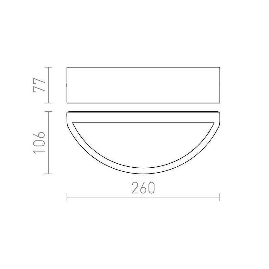 RED - Design Rendl -R10366 - Екстериорен аплик LESA 1xE27/26W/230V IP54