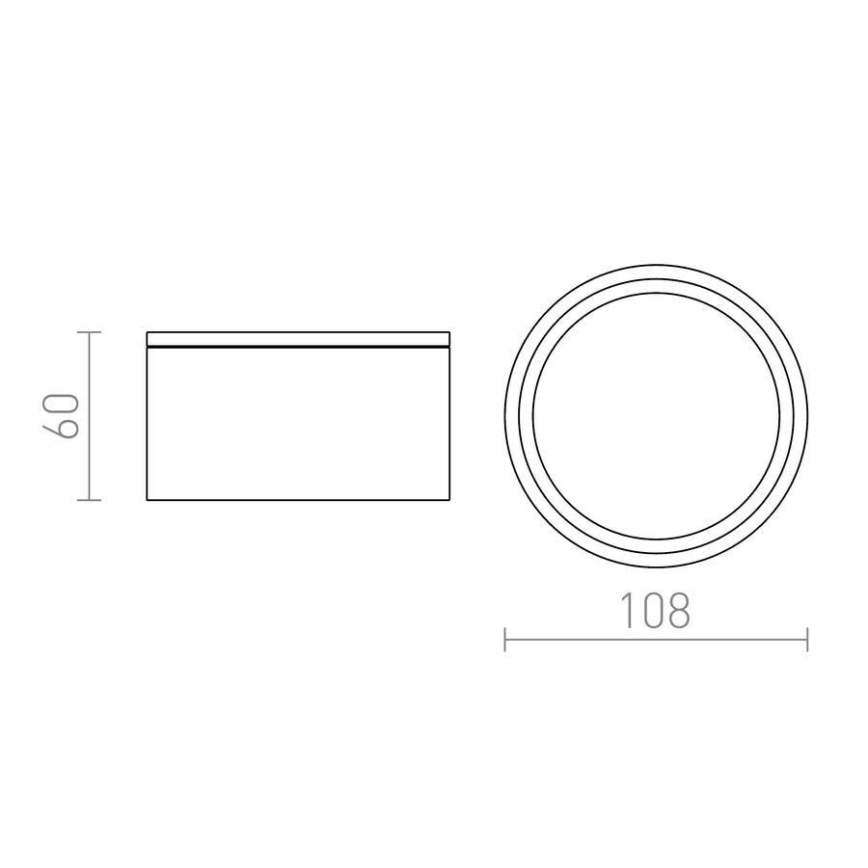 RED - Design Rendl - R10428 - Екстериорна таванна лампа MERIDO 1xGX53/11W/230V IP44 бяла