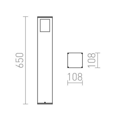 RED - Design Rendl - R10433 - Екстериорна лампа PONDER 1xE27/18W/230V IP44 черна