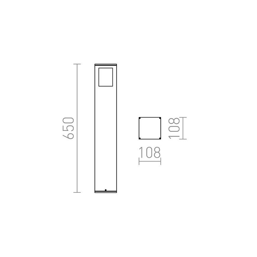 RED - Design Rendl - R10433 - Екстериорна лампа PONDER 1xE27/18W/230V IP44 черна