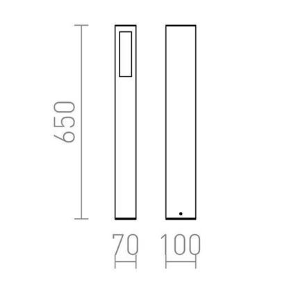 RED - Design Rendl - R10441 - Екстериорна лампа TREEZA 1xE27/26W/230V IP54