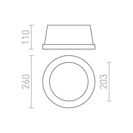 RED - Design Rendl - R10444 - Луничка MIA 2xE27/40W/230V