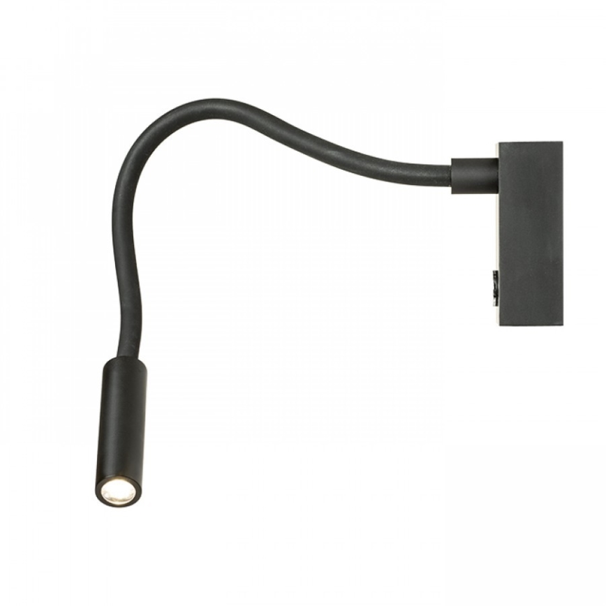 RED - Design Rendl - R10541 - LED гъвкава лампа AIM LED/3W/230V черна