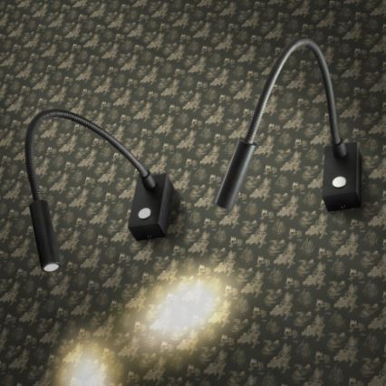 RED - Design Rendl - R10541 - LED гъвкава лампа AIM LED/3W/230V черна