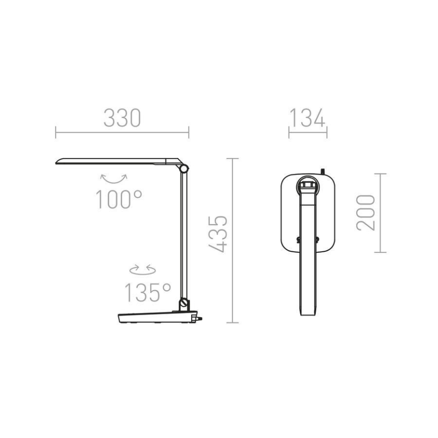 RED - Design Rendl - R10608 - LED Димируема настолна лампа IBIS LED/8W/230V