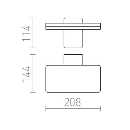 RED - Design Rendl - R11947- LED Екстериорен аплик RINA LED/12W/230V IP65