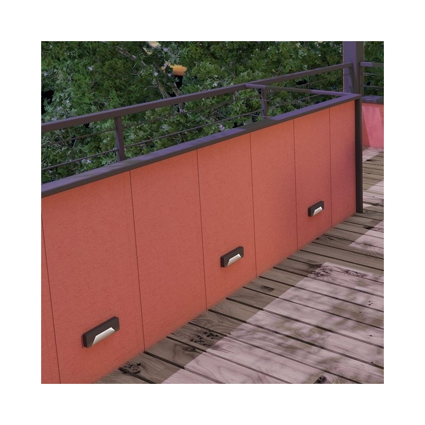 RED - Design Rendl - R11953 - LED Екстериорен аплик RENO LED/3W/230V IP65
