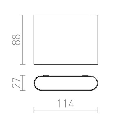 RED - Design Rendl - R12012 - LED Екстериорен аплик CHOIX 2xLED/3W/230V IP54