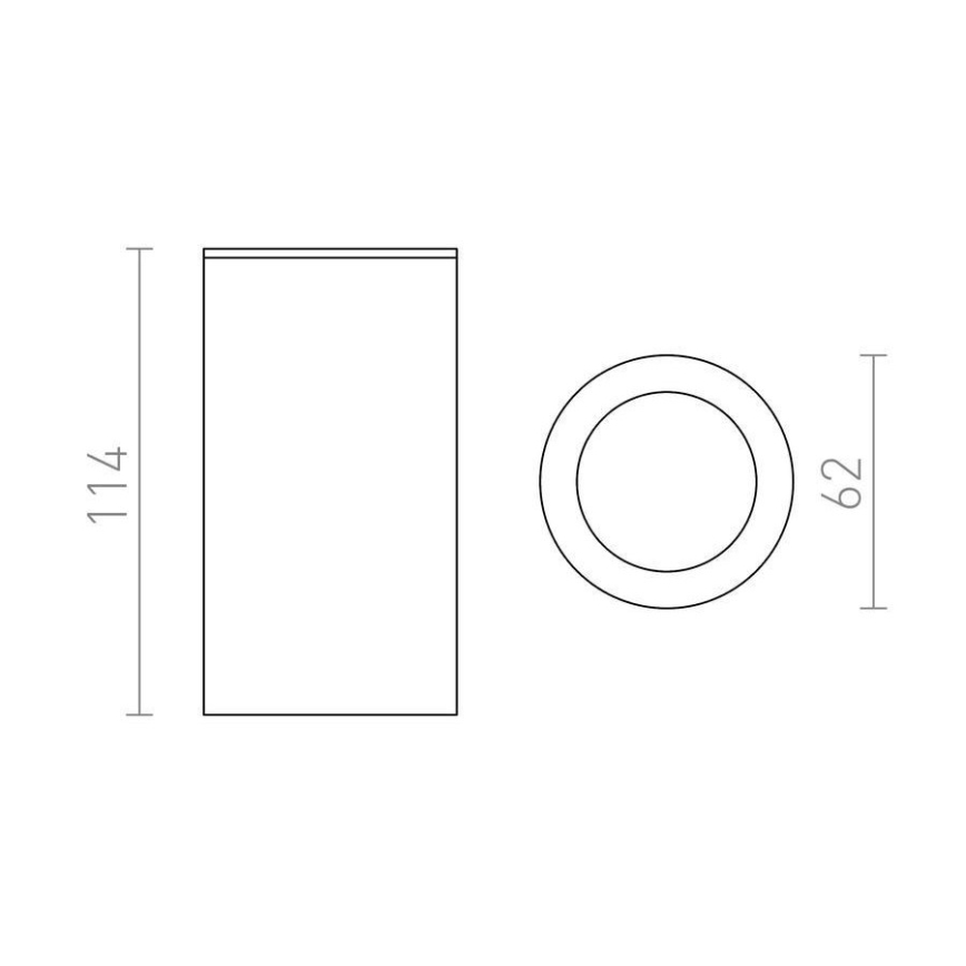 RED - Design Rendl - R12043 - Спот MOMA 1xGU10/35W/230V бял