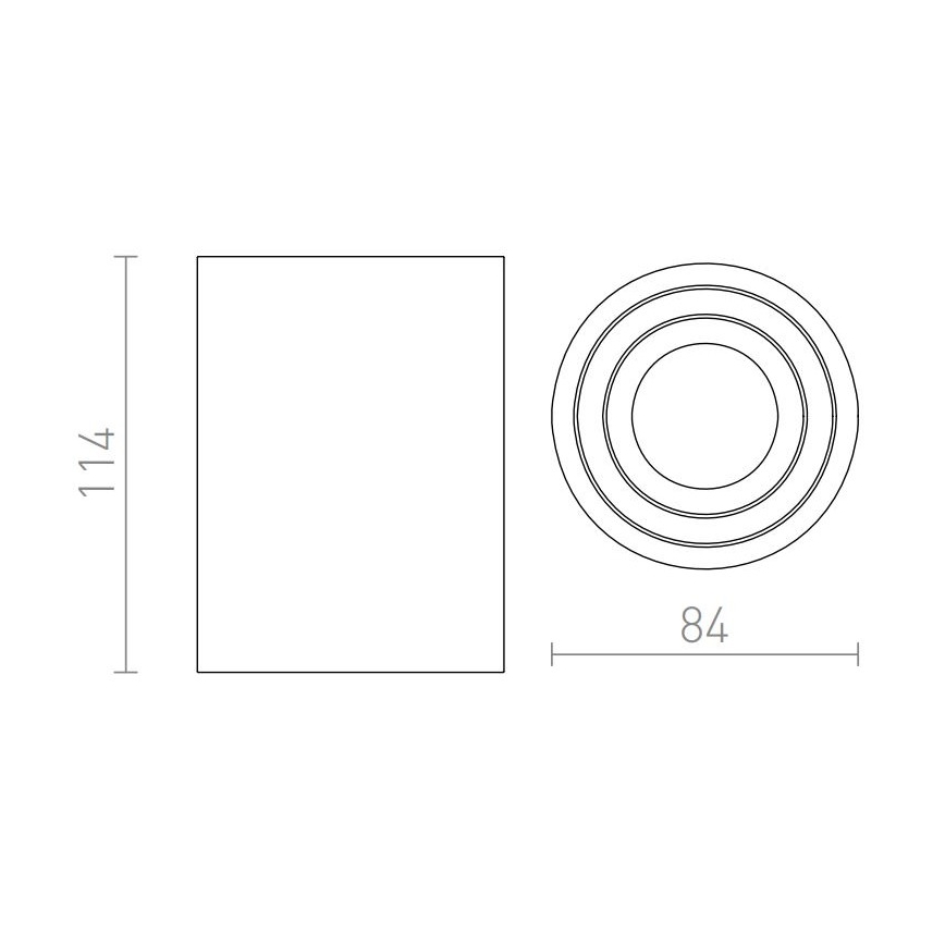 RED - Design Rendl - R12044 - Спот MOMA 1xGU10/35W/230V бял