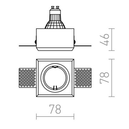 RED - Design Rendl - R12361 - Лампа за вграждане QUO 1xGU10/35W/230V