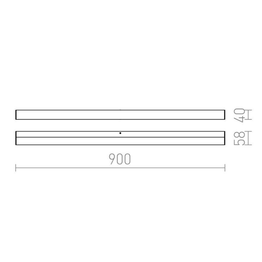 RED - Design Rendl - R12404 - LED Аплик за баня LEVIA LED/18W/230V IP44